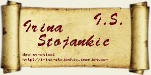 Irina Stojankić vizit kartica